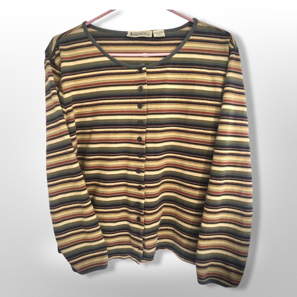Vintage '90s Aeropostale Striped Button-Up